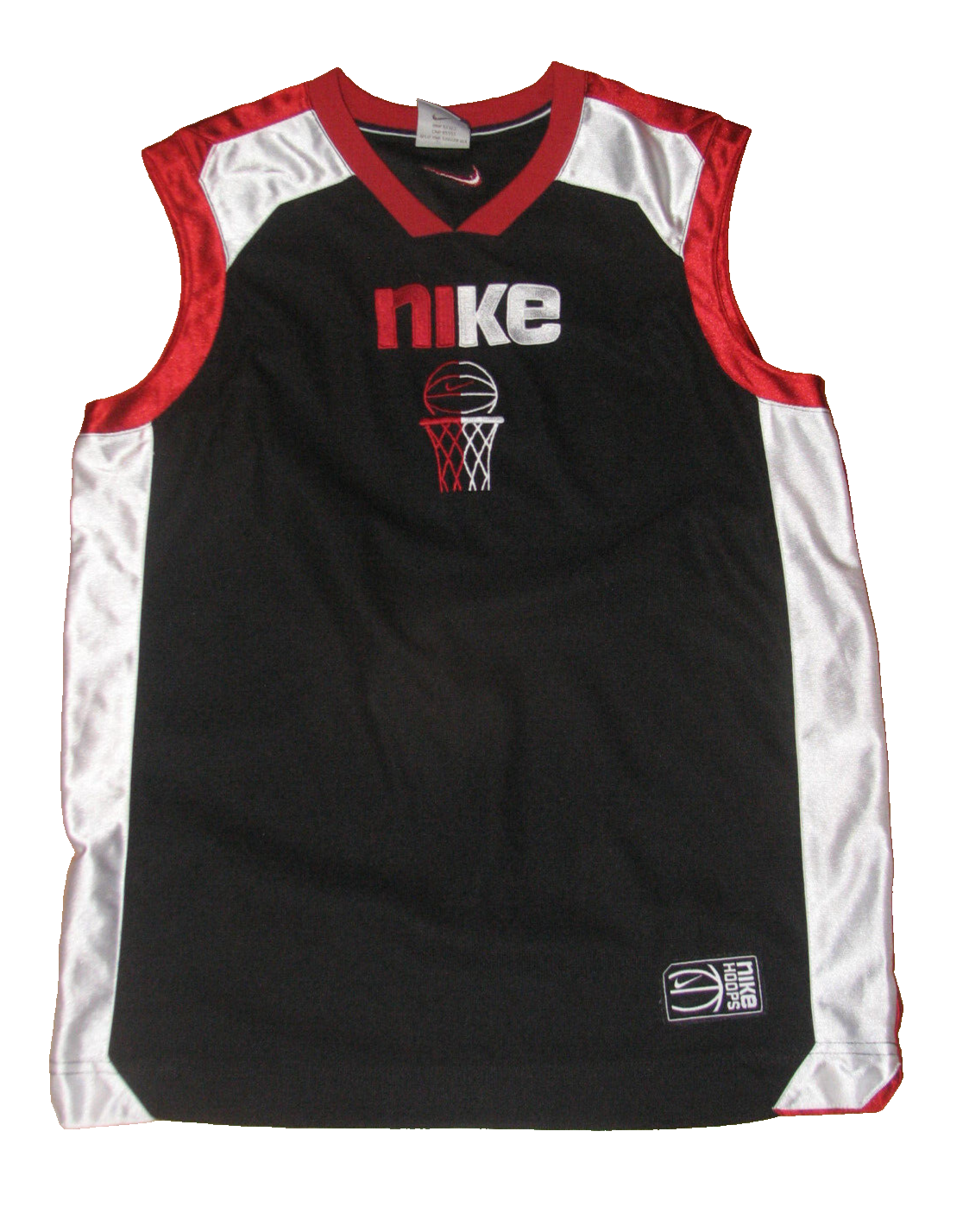 Nike Red Black & White Basketball Tank Top Boys 10/12 M - $9.88