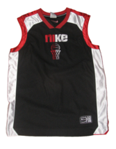 Nike Red Black &amp; White Basketball Tank Top Boys 10/12 M - $9.88
