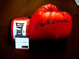 ROBERTO DURAN BOXING CHAMPION SIGNED AUTO RIGHT EVERLAST BOXING GLOVE PS... - $247.49