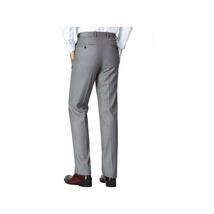 Men Renoir Flat Front Pants 100% Soft Wool Super 140s Classic Fit 508-5 Lt Gray image 3