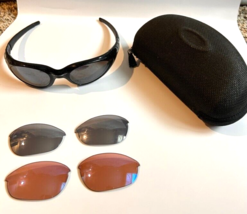 Oakley Eye Jacket 2.0 Iridium Black Sunglasses + extra lenses case lense bag - $250.00