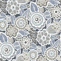 Blue Dream On Navy Peel And Stick Wallpaper Is Available From Nuwallpaper - £36.16 GBP