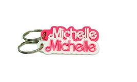 Barbie-Inspired 3D Printed Personalized Keyring - £4.28 GBP