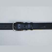 Men Navy Blue Genuine Leather Belt PIERO ROSSI Turkey Soft Full Grain #Navy-B image 4