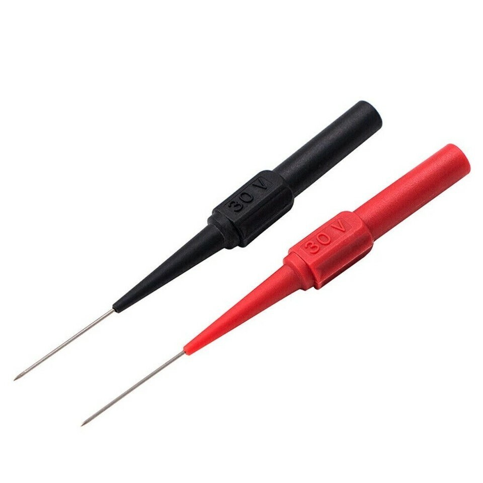 2X Multimeter Testing Lead Extention Back Probes Sharp Needle Micro Pin - $9.89