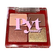 PYT Beauty | Upcycle Eyeshadow Quad Palette | Warm Nude | Travel Size | ... - $16.83