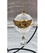 Vintage Gold Cherub Christmas Textured Ornament with Wings Gold Theme - $34.24 CAD