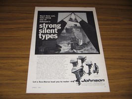 1967 Print Ad Johnson Sea-Horse Outboard Motors 5 Models Shown - £10.75 GBP