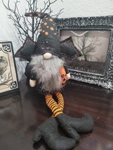 New HALLOWEEN GNOME Bat Pumpkin Doll Tabletop Home Decor 24&quot; - $26.72