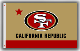 San Francisco 49ers Football Team Flag 90x150cm 3x5ft California Republic Banner - $14.95