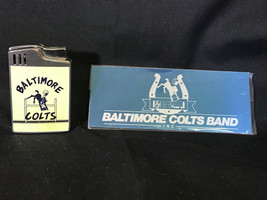 Vtg Collectible Baltimore Colts Hadson Blue Bird Musical Lighter W/ Band Plate - £238.10 GBP