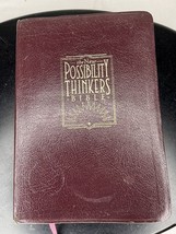 New Possibility Thinkers Bible 1996 Bonded Leather Burgundy NKJV New Kin... - $30.00
