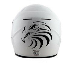 Motorcycle helmet sticker / vinyl decal eagle removable 1pcs. - £4.79 GBP