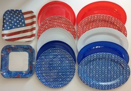 Patriotic Paper &amp; Plastic Plates, Select: Plate &amp; Color - £2.36 GBP+