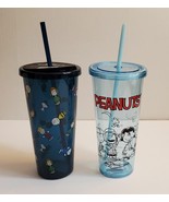 Peanuts Snoopy Sipper Smoothie Cup w/straw - 23+ oz / 700 ml - choice NWT - $12.99