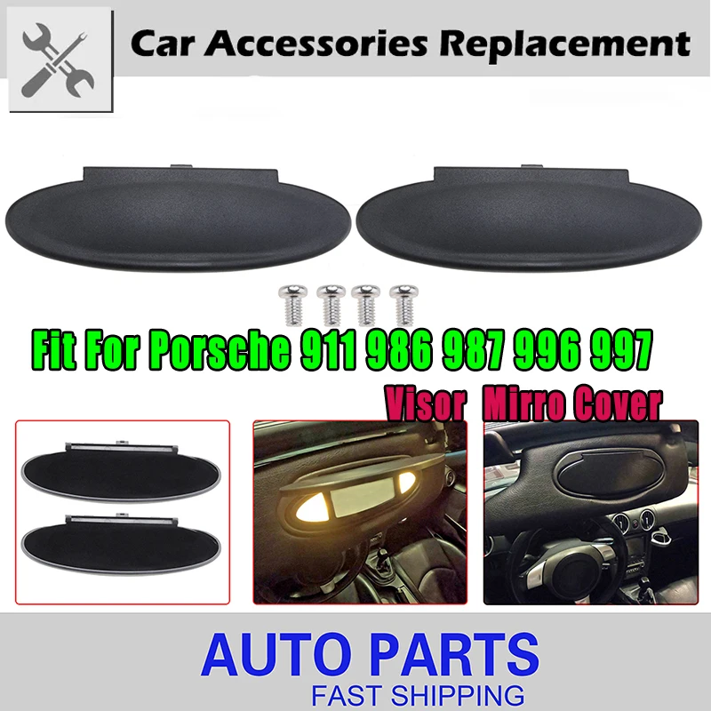 Rhyming Sun Visor Car Vanity Mirror Cover Housing Replacement Fit For Porsche - £18.67 GBP+