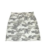 Tractr Skirt Womens 4 Grey White Camo Lisa Slim Fit Mid Rise Mini Denim ... - $459.88 MXN
