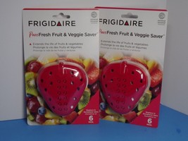 2 Packs Frigidaire Pure Fresh Fruit &amp; Veggie Saver Both New and Sealed (D) - £15.68 GBP