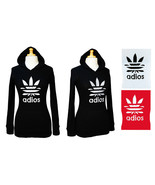 NEW Women's Embroidered ADIOS Weed Pot Marijuana Leaf Addicted Sweatshirt Hoodie - £11.98 GBP