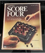 VINTAGE Score Four COMPLETE Lakeside 1975 Plastic Pegs Four in a Row Boa... - $14.85