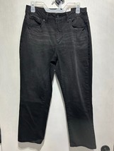 Time and Tru Women&#39;s High Rise Straight Leg Crop Jeans Size 10 Black NWT - $12.81