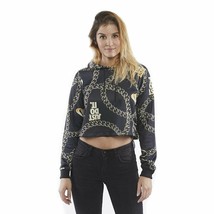 Nike Women&#39;s Cropped Printed Sweatshirt With Hood Assorted Sizes CJ6305 010 - £39.08 GBP