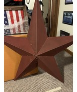 4 ft tin Wall Barn Star in Burgundy - $112.25 CAD