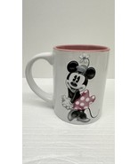 Disney Minnie Mouse Jerry Leigh 3D Embossed White and Pink Coffee Mug / ... - $15.21 CAD
