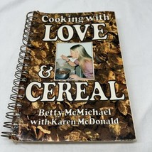 Vintage Cookbook Spiral Cooking With Love &amp; Cereal Cookie Bars Chicken Meat - £32.07 GBP