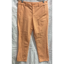Loft Womens Chino Orange Pockets Mid Rise Denim Jeans Stretch Skinny 8 - £10.84 GBP