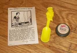 Hot Dan The Mustard Man French&#39;s Advertising Ad Spoon French Recipe Saffron Tin - £28.97 GBP