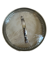 Princess House Heritage Etched Glass Sauce Pan 7.75” Round Lid Only Repl... - $368.02 MXN