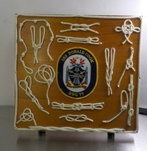 One of a Kind USS Donald Cook DDG75 Sailor&#39;s Knots Display and Patch - $35.00