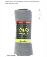 ATHLETIC WORKS Men&#39;s Gray Polyester Knit Sleep Pants  Sz. M* - $317.60 MXN