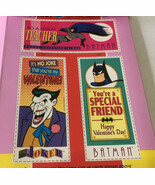 Vintage Batman The adventure series 3 cardboard cut out Valentines cards  - €16,99 EUR