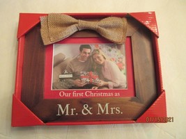 New Our First Christmas As Mr &amp; Mrs Picture Frame By Malden International Design - £11.99 GBP