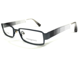 Jhane Barnes Eyeglasses Frames CONJECTURE STEL Gray Clear Rectangular 54... - $79.19
