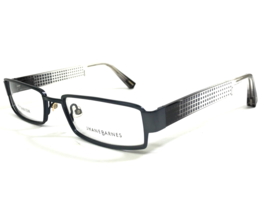 Jhane Barnes Eyeglasses Frames CONJECTURE STEL Gray Clear Rectangular 54... - £62.29 GBP