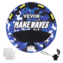 VEVOR Towable Tube for Boating, 340 lbs, 1-2 Riders Inflatable Tubes and... - $65.99