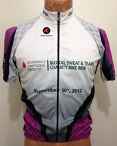 Pactimo L Blood Sweat Tears Leukemia Lymphoma Bike Cycling Jersey 9/30/12 - $27.93