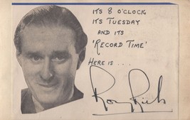 Roy Rich One Of First BBC Radio DJs Antique Hand Signed Autograph - £20.31 GBP