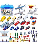 Liberty Imports Deluxe 57-Piece Kids Commercial Airport Playset in Stora... - £34.75 GBP