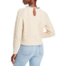 Aqua Womens Cable Knit Chain Pullover Sweater S - £30.79 GBP