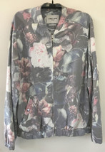 Obey No 89 Propoganda Vtg 90s Style Floral Zip Up Jacket Small 41&quot; Chest - $125.00