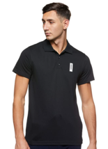 Adidas Men&#39;s  Basics Polo Shirt Brilliant, athletic Black, legacy green - £11.84 GBP