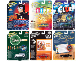 Pop Culture 2022 Set of 6 Cars Release 4 1/64 Diecast Cars Johnny Lightning - $81.17