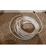 25&#39; Coaxial Cable Cord, 75 OHMs Male-Male TV Video Line Connector, White - $10.95 CAD