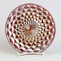 Westmoreland Amethyst Carnival Glass Scales Small Plate, Antique 6 1/4&quot; - £11.85 GBP