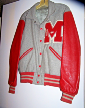 Vintage Howe Athletic Apparel Gray, Red Football Manager Letter Jacket-Name - £36.11 GBP