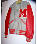 Vintage Howe Athletic Apparel Gray, Red Football Manager Letter Jacket-Name - $30.00